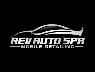 REV Auto Spa logo design by Benok