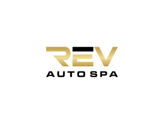 REV Auto Spa logo design by haidar