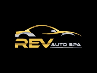 REV Auto Spa logo design by Mirza