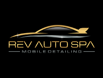 REV Auto Spa logo design by ndaru