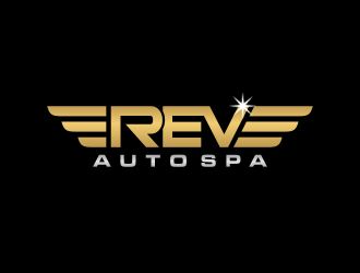 REV Auto Spa logo design by BlessedArt