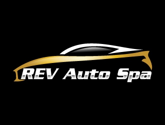 REV Auto Spa logo design by AamirKhan