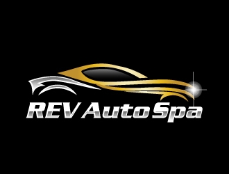 REV Auto Spa logo design by AamirKhan