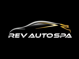 REV Auto Spa logo design by AamirKhan
