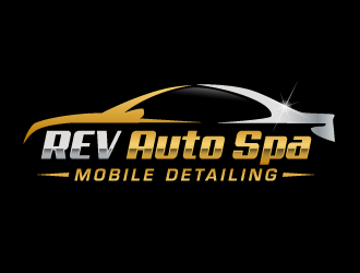 REV Auto Spa logo design by akilis13