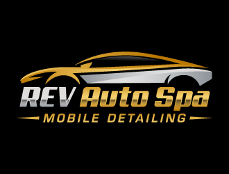 REV Auto Spa logo design by akilis13