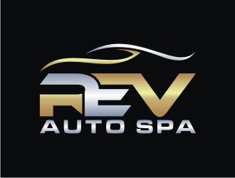 REV Auto Spa logo design by rief
