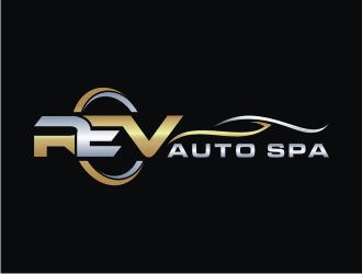 REV Auto Spa logo design by rief