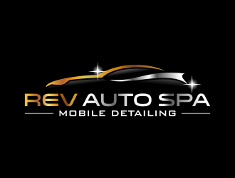 REV Auto Spa logo design by ingepro