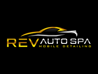 REV Auto Spa logo design by ingepro
