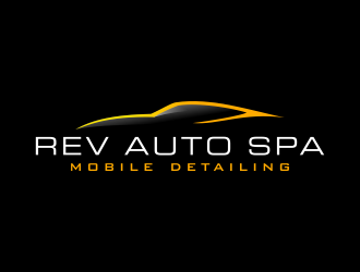 REV Auto Spa logo design by ingepro