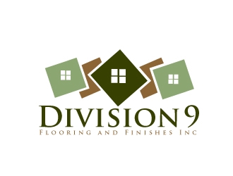 Division 9 Flooring and Finishes Inc logo design by AamirKhan