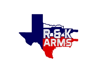 R & K Arms logo design by aryamaity