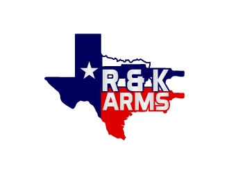 R & K Arms logo design by aryamaity