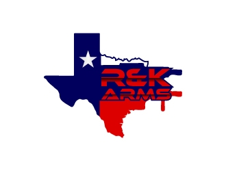 R & K Arms logo design by aryamaity