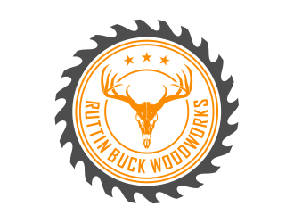 RUTTIN BUCK WOODWORKS logo design by cintoko