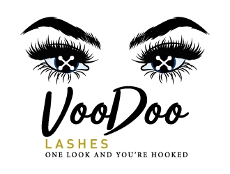 VooDoo Lashes logo design by MonkDesign