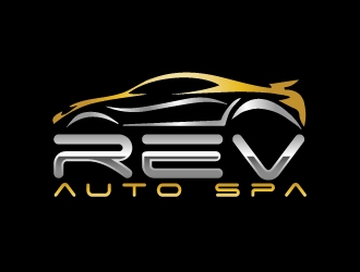 REV Auto Spa logo design by AamirKhan