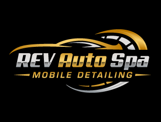 REV Auto Spa logo design by akilis13