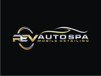 REV Auto Spa logo design by rief