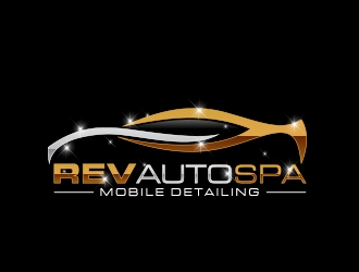 REV Auto Spa logo design by MarkindDesign
