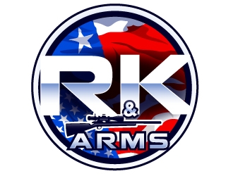 R & K Arms logo design by Suvendu