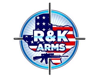 R & K Arms logo design by Suvendu