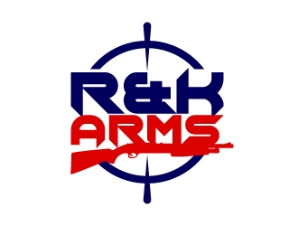 R & K Arms logo design by aryamaity
