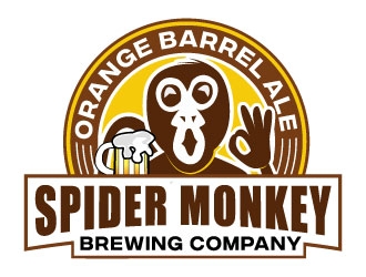 Spider Monkey Brewing Company  logo design by Suvendu