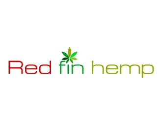 Red fin hemp logo design by uttam
