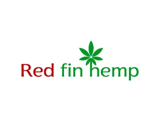 Red fin hemp logo design by uttam