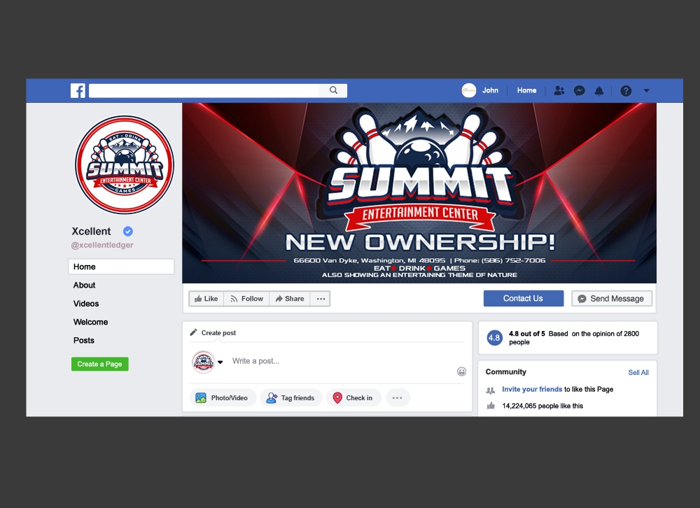 Summit Entertainment Center brand identity design