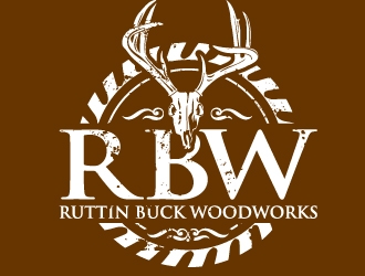 RUTTIN BUCK WOODWORKS logo design by Suvendu