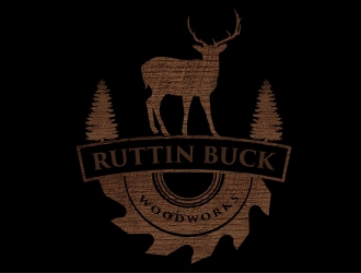 RUTTIN BUCK WOODWORKS logo design by AamirKhan
