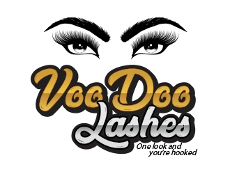 VooDoo Lashes logo design by MarkindDesign