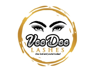 VooDoo Lashes logo design by MarkindDesign