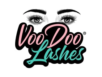 VooDoo Lashes logo design by Manolo