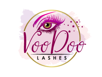 VooDoo Lashes logo design by THOR_