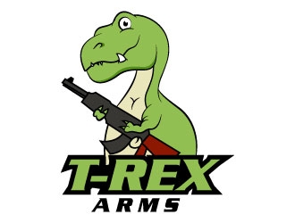 T-REX ARMS logo design by DesignPal