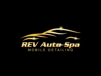 REV Auto Spa logo design by nona
