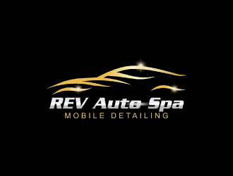 REV Auto Spa logo design by nona