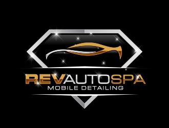 REV Auto Spa logo design by MarkindDesign