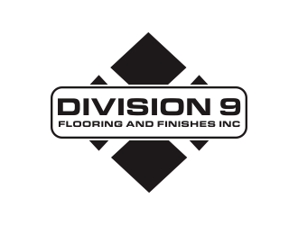 Division 9 Flooring and Finishes Inc logo design by Greenlight