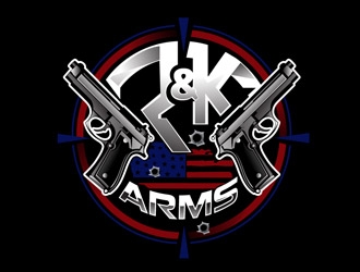 R & K Arms logo design by DreamLogoDesign