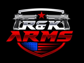R & K Arms logo design by DreamLogoDesign