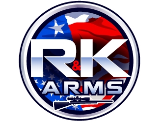 R & K Arms logo design by Suvendu