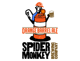 Spider Monkey Brewing Company  logo design by IanGAB