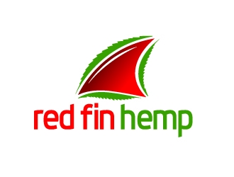 Red fin hemp logo design by Foxcody