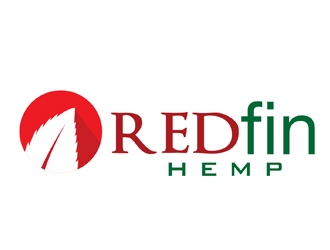 Red fin hemp logo design by creativemind01