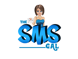 The SMS Gal logo design by 3Dlogos